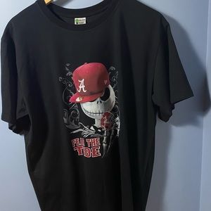 Alabama Crimson Fear the tide jack skeleton T shirt